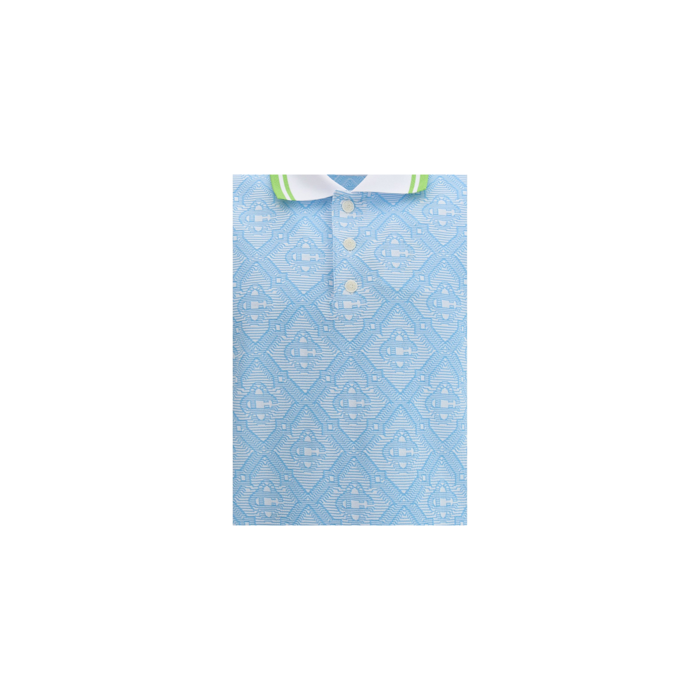 Casablanca Short-Sleeved Jacquard Polo Shirt
