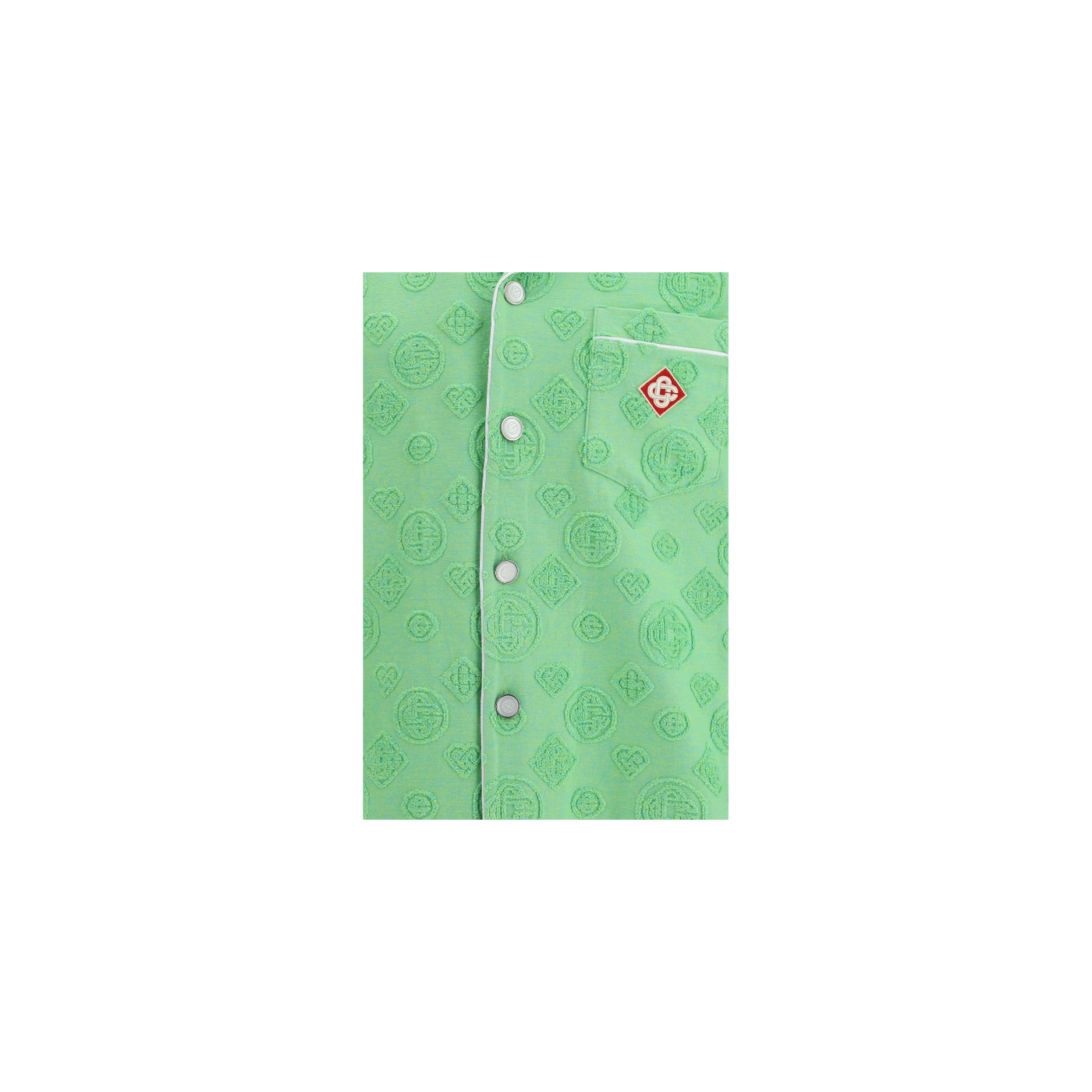 Casablanca Short-Sleeved Towelling Shirt