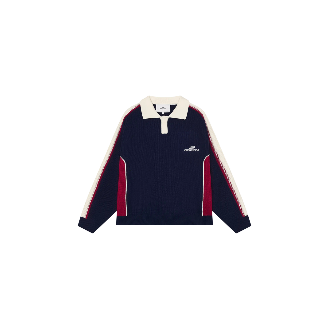 Eme Studios Chully Navy Knit Polo