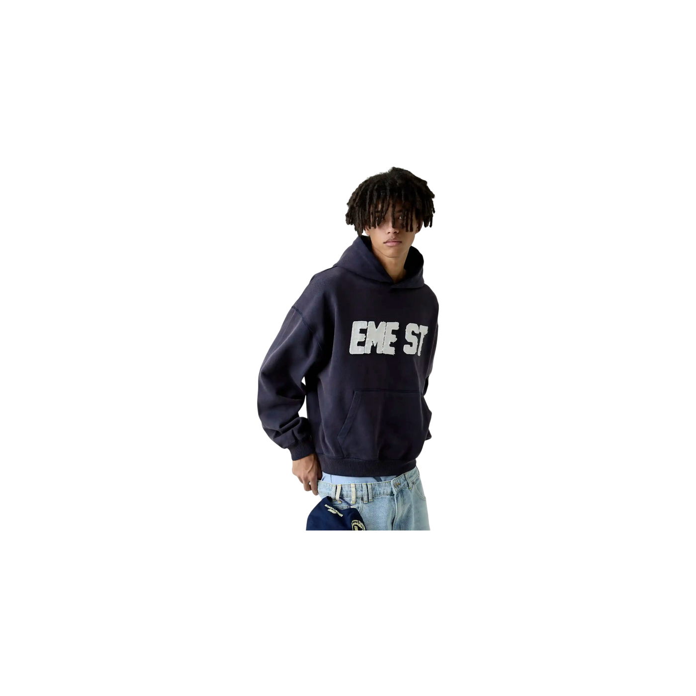 Eme Studios Class 3A Navy Oversized Hoodie