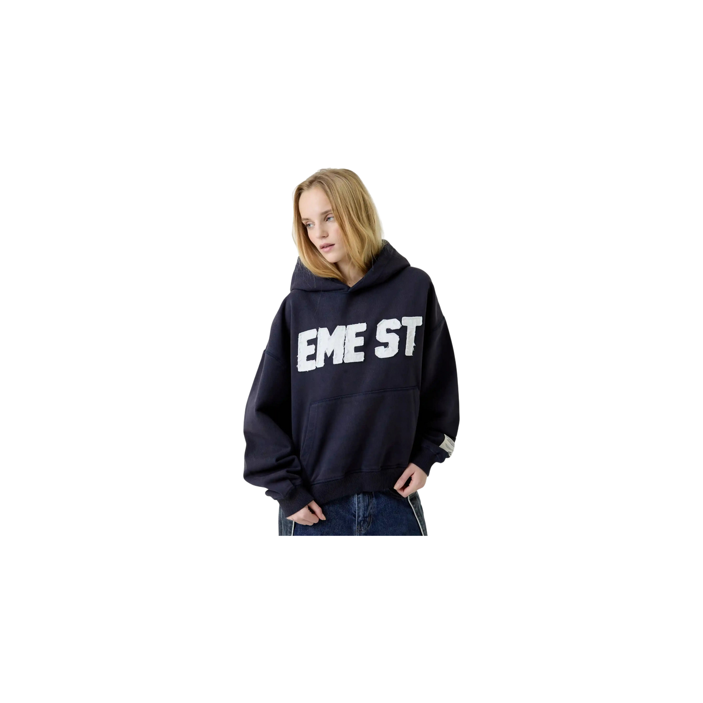 Eme Studios Class 3A Navy Oversized Hoodie