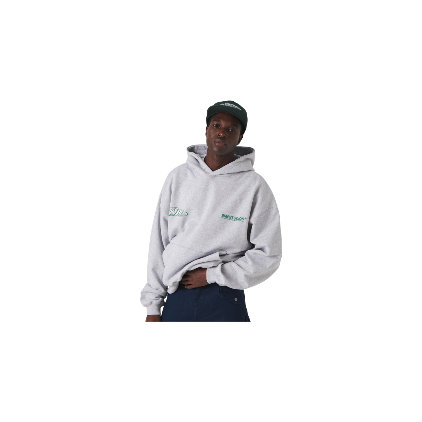 Eme Studios Claurev Grey Oversized Hoodie
