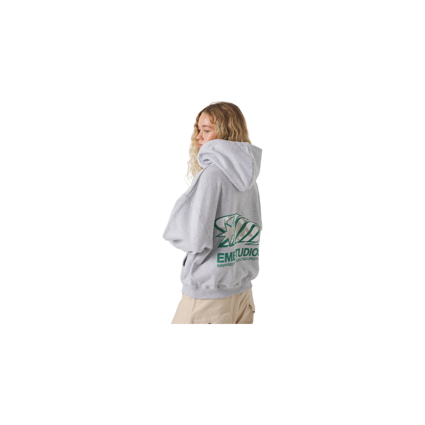 Eme Studios Claurev Grey Oversized Hoodie
