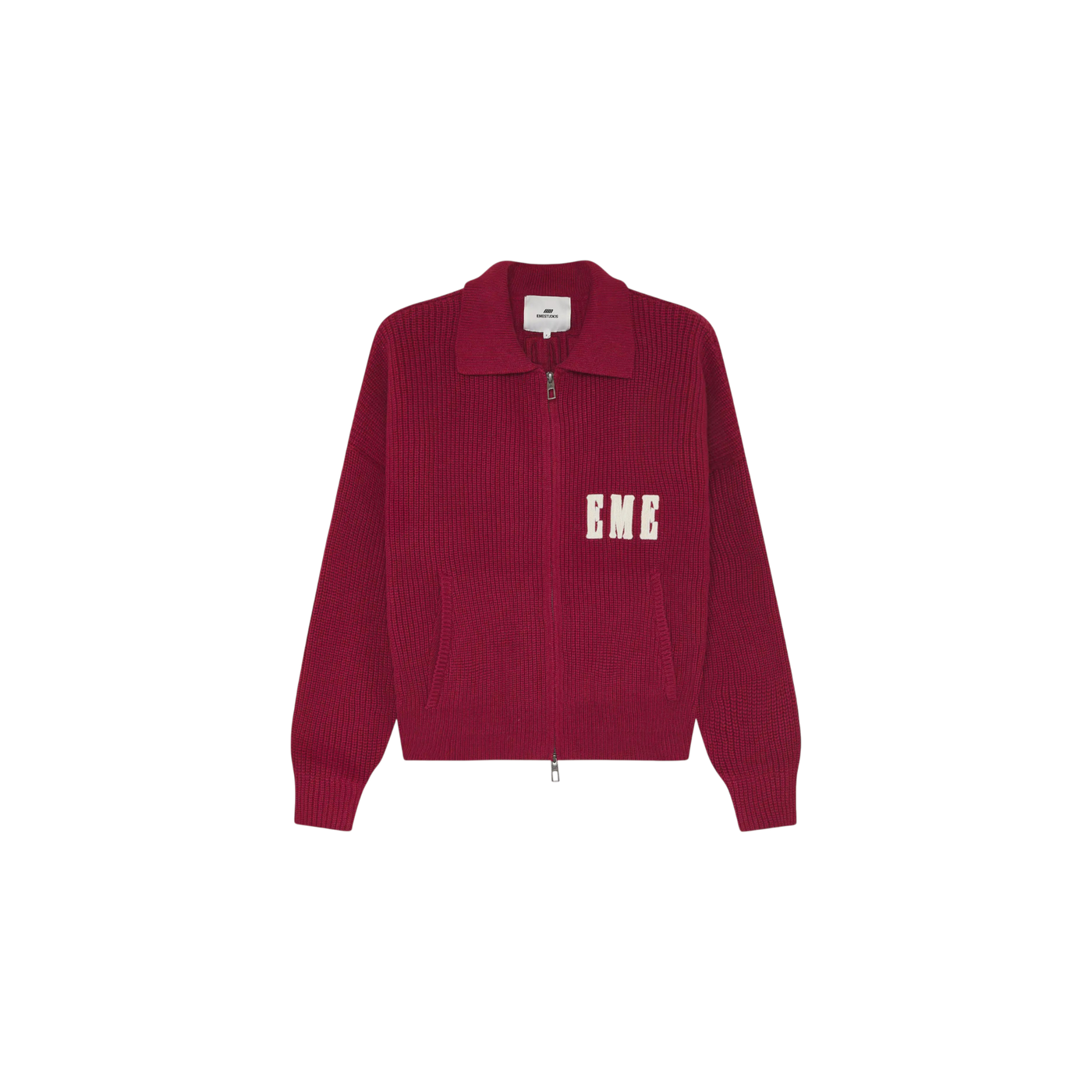 Eme Studios Collar Redwood Zipper Knit