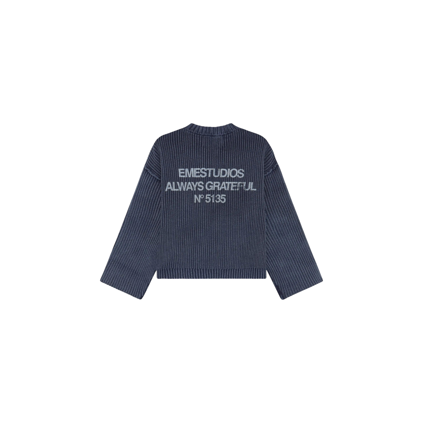 Eme Studios Collective Slate Blue Knit Sweater