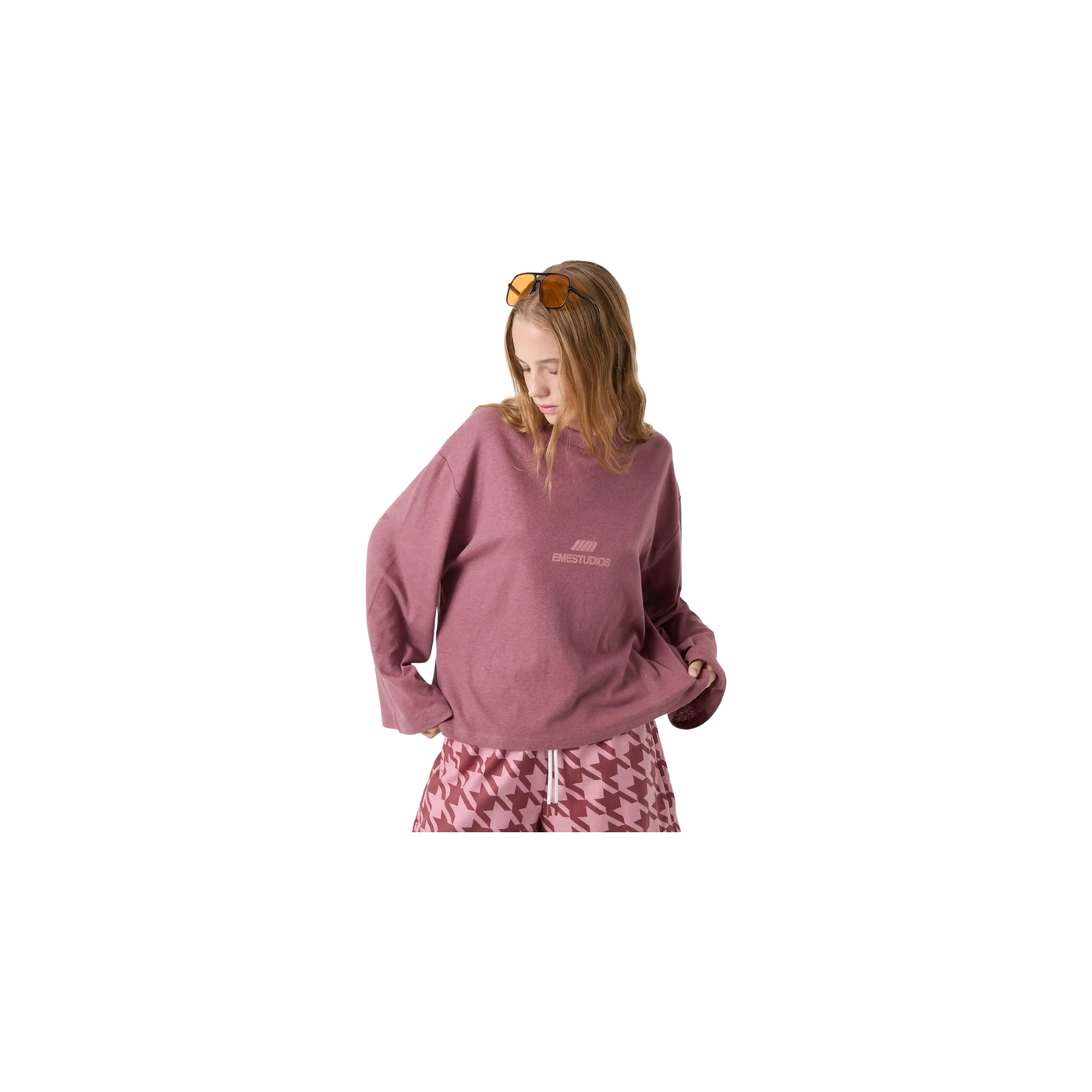 Eme Studios Cotten Burgundy Long Sleeve