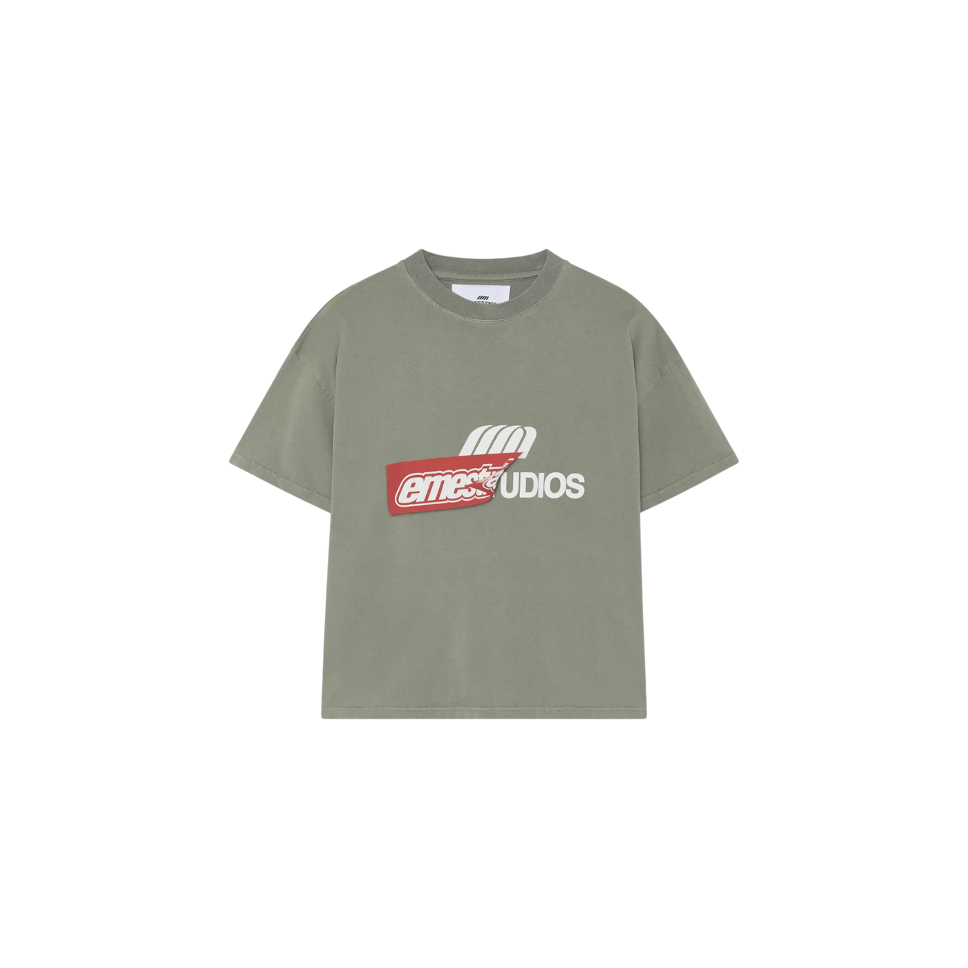 Eme Studios Despiece Olive Oversized T-Shirt