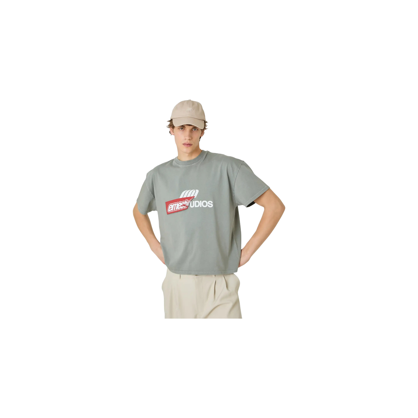 Eme Studios Despiece Olive Oversized T-Shirt