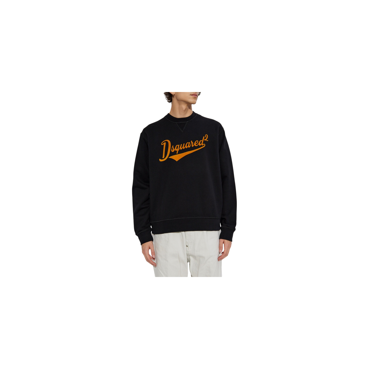 Dsquared2 Velvet-Logo Crewneck Sweatshirt