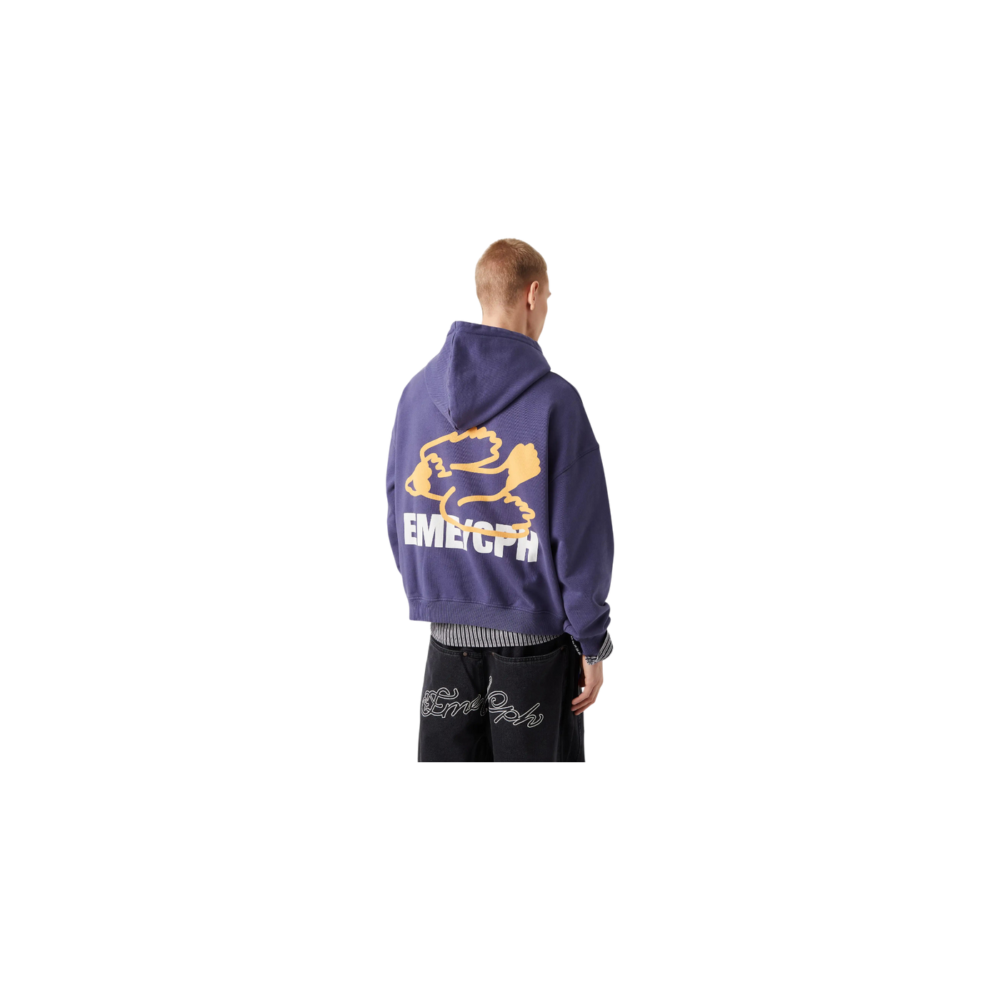 Eme Studios Due Navy Oversized Hoodie