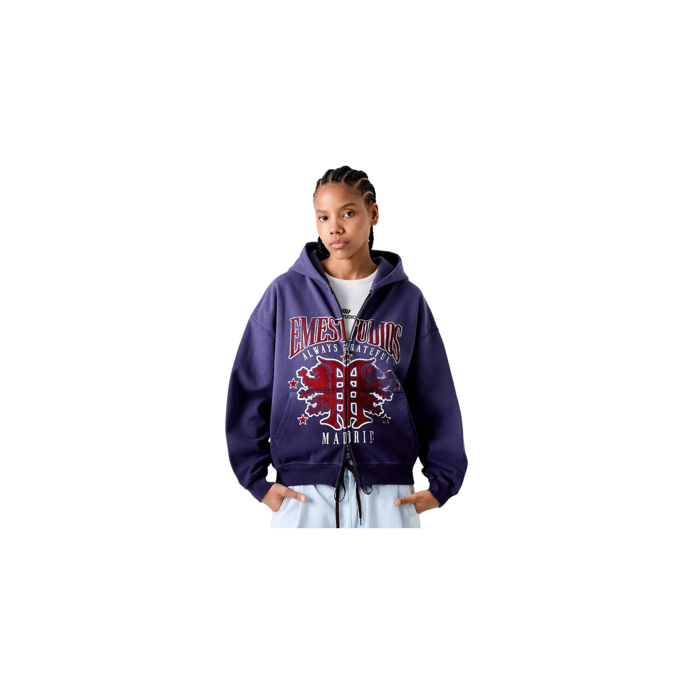 Eme Studios Dusk Blue Ribbon Full Zip