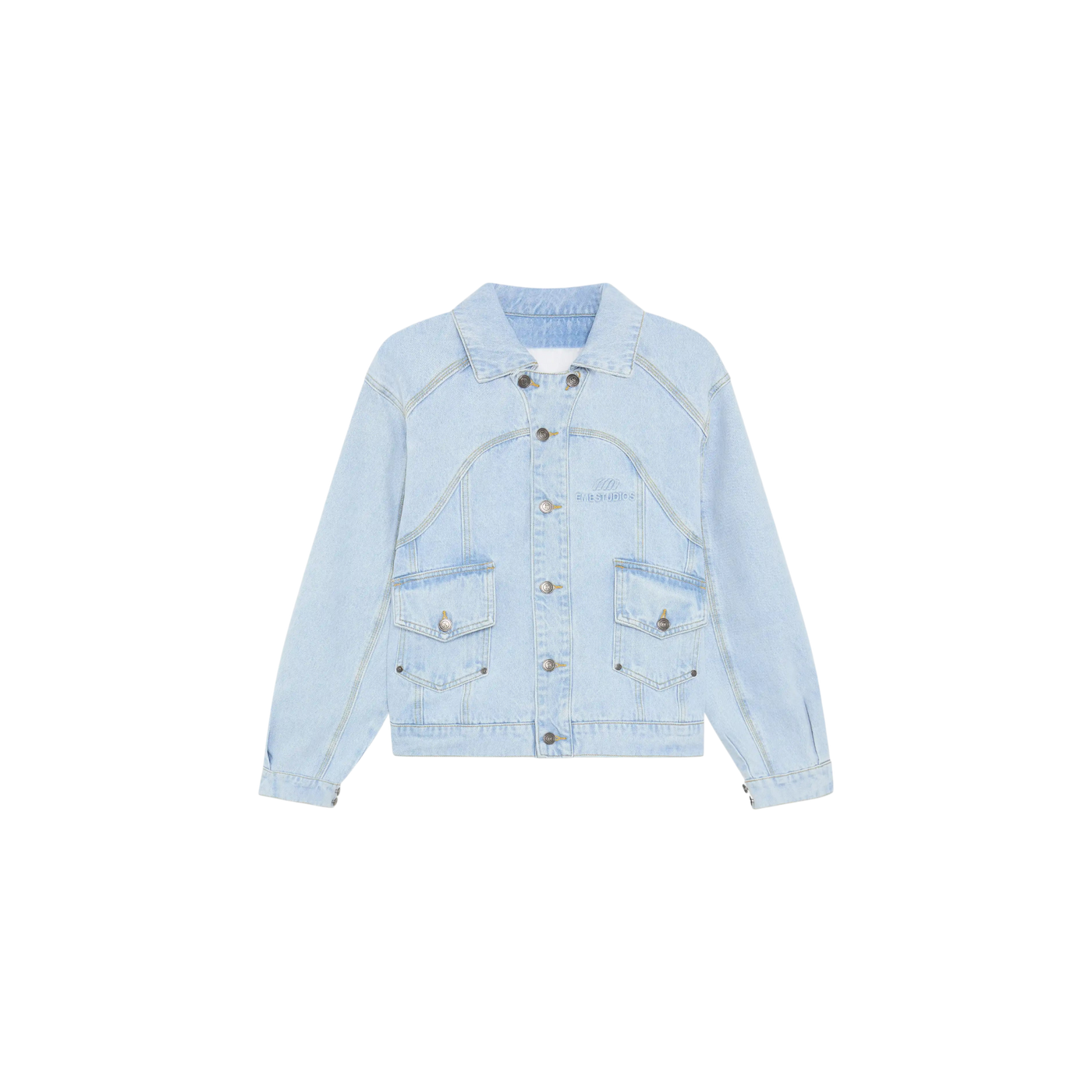 Eme Studios Eddy Pale Denim Boxy Jacket