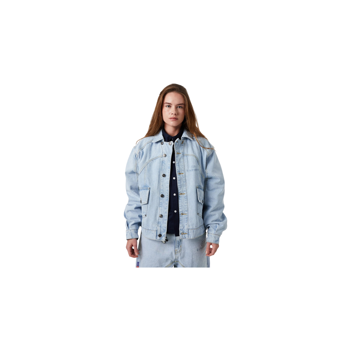 Eme Studios Eddy Pale Denim Boxy Jacket