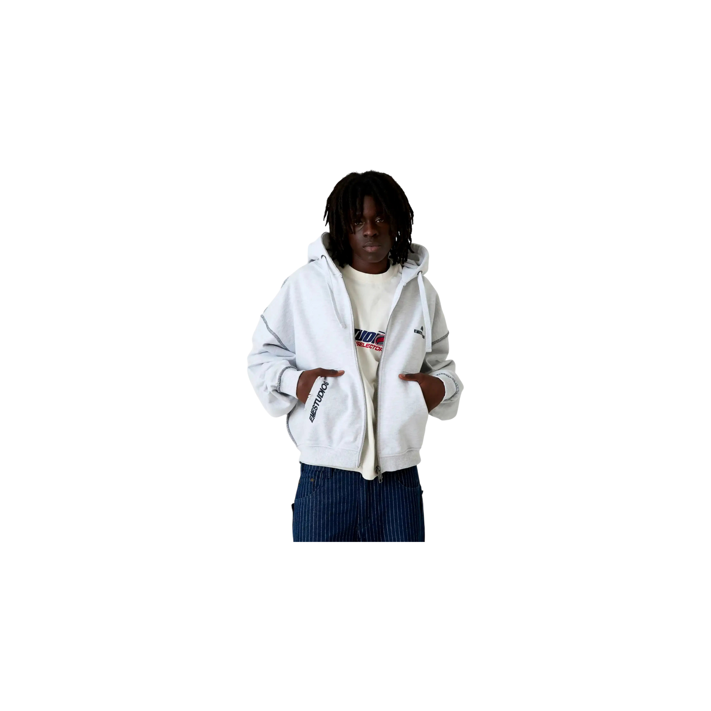 Eme Studios Edge Heather Grey Full Zip