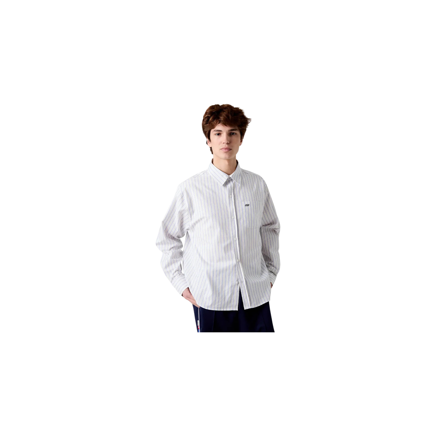 Eme Studios Faelled Blue Boxy Shirt