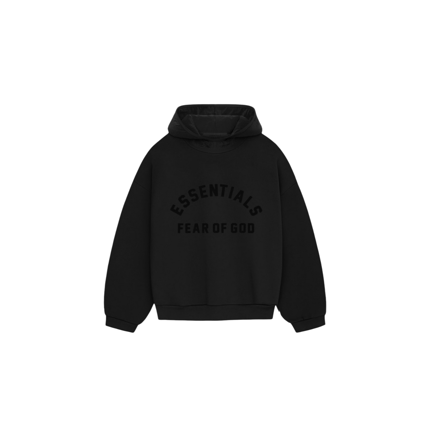 Fear of God Essentials Nylon Fleece Hoodie Jet Black/Jet Black