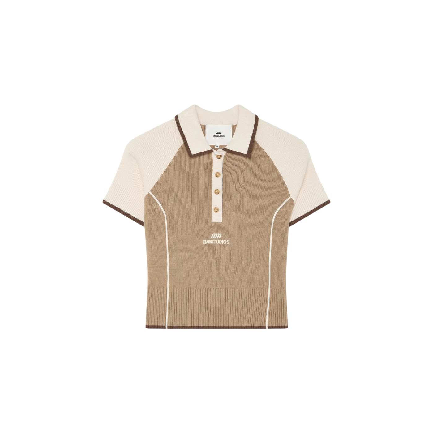 Eme Studios Fete Muddy Knit Polo
