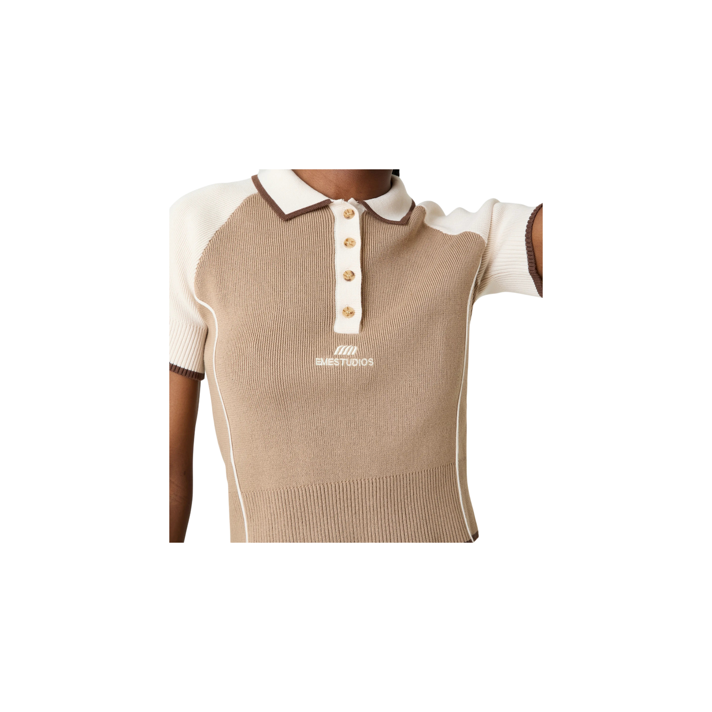 Eme Studios Fete Muddy Knit Polo