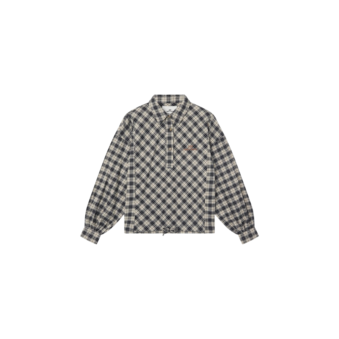 Eme Studios Fitz Popover Chocolate Shirt