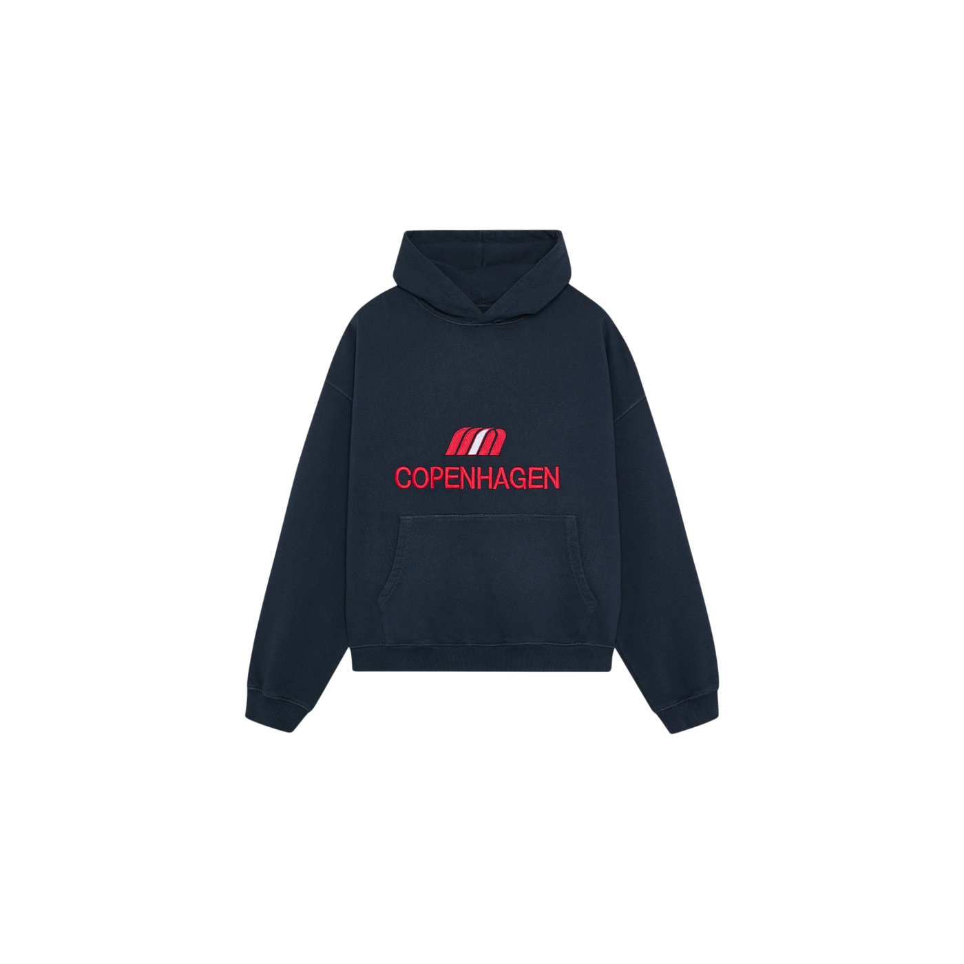 Eme Studios Flag CPH Navy Oversized Hoodie