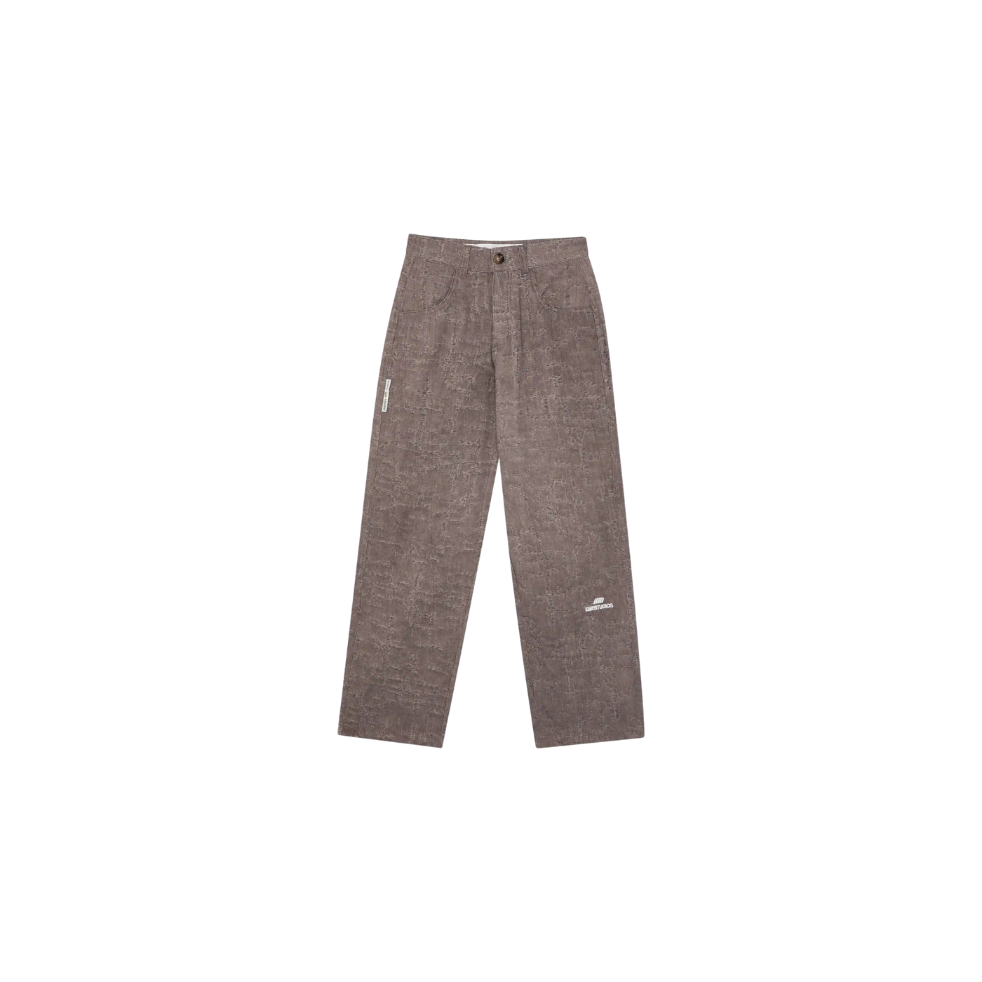 Eme Studios Frayed Brown Baggy Pants