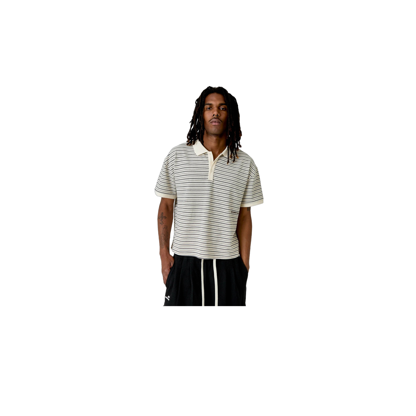 Eme Studios Giglio Off Sand Short Sleeve Polo