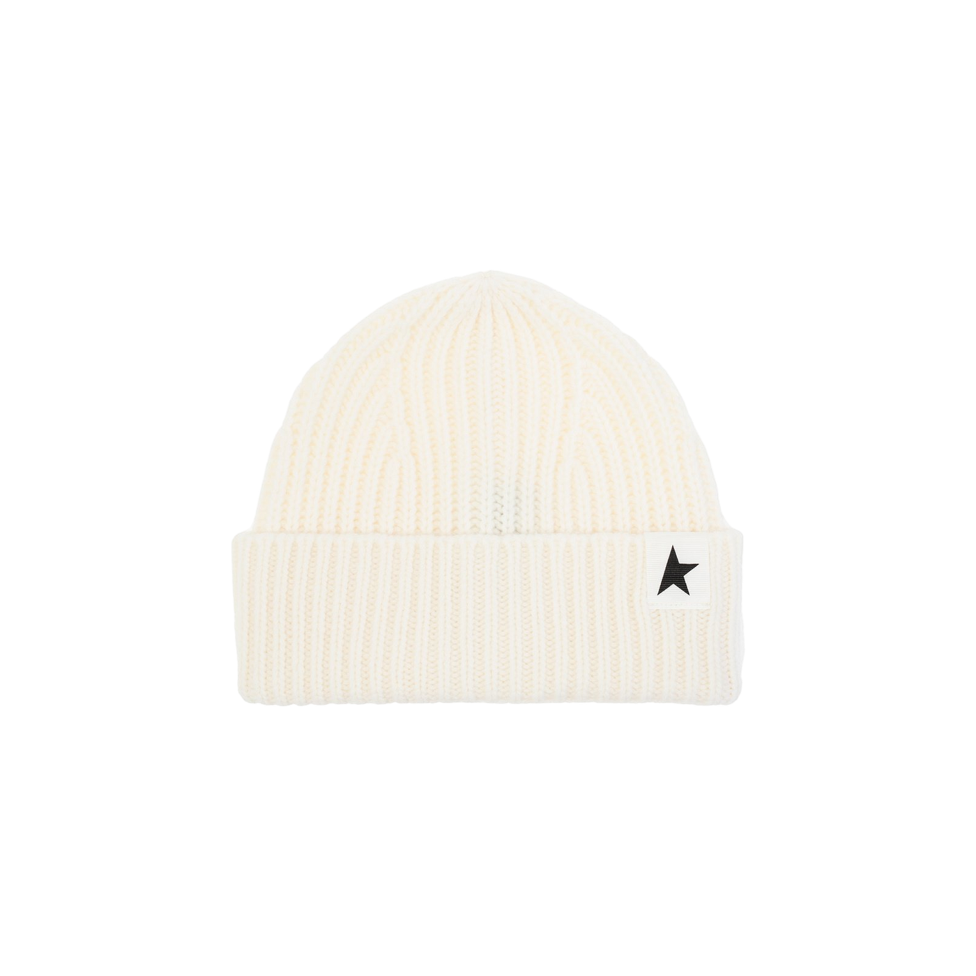 Golden Goose Deluxe Brand Star Patch Ribbed Beanie