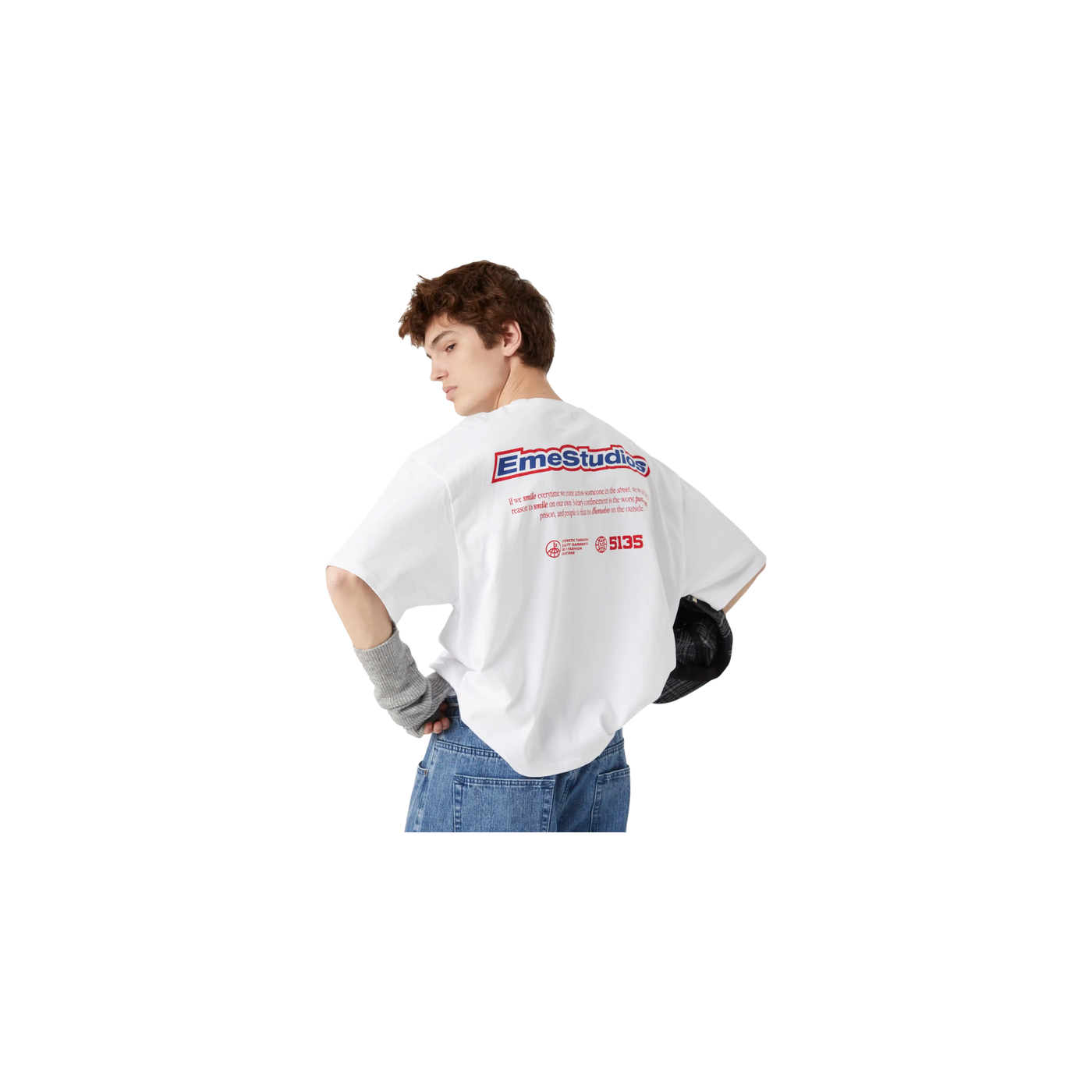 Eme Studios Grin Blued Oversized T-Shirt