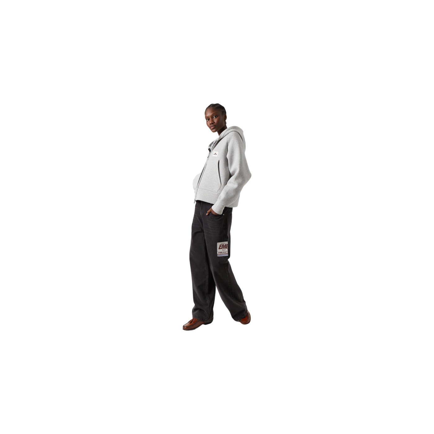 Eme Studios Groovy Heather Grey Neoprene Jacket