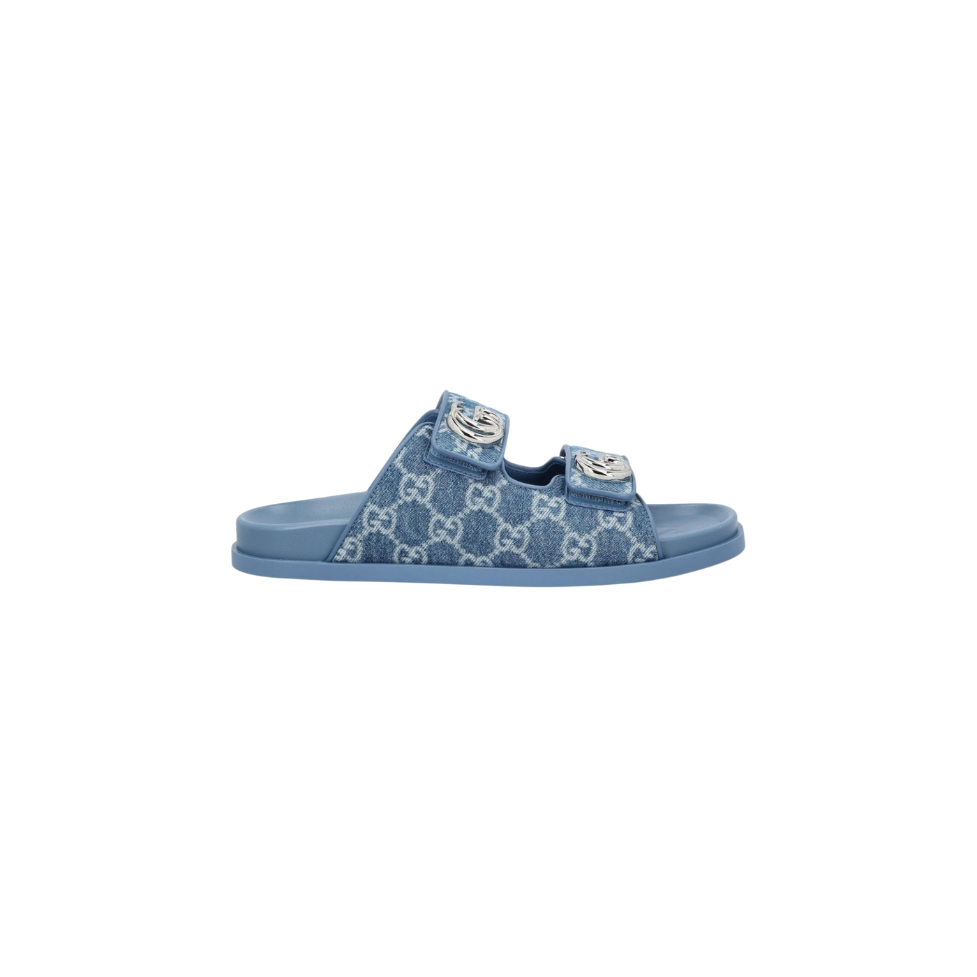 Gucci Monogrammed Double Strap Sandals