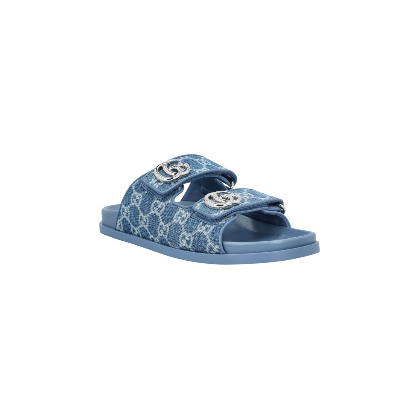 Gucci Monogrammed Double Strap Sandals