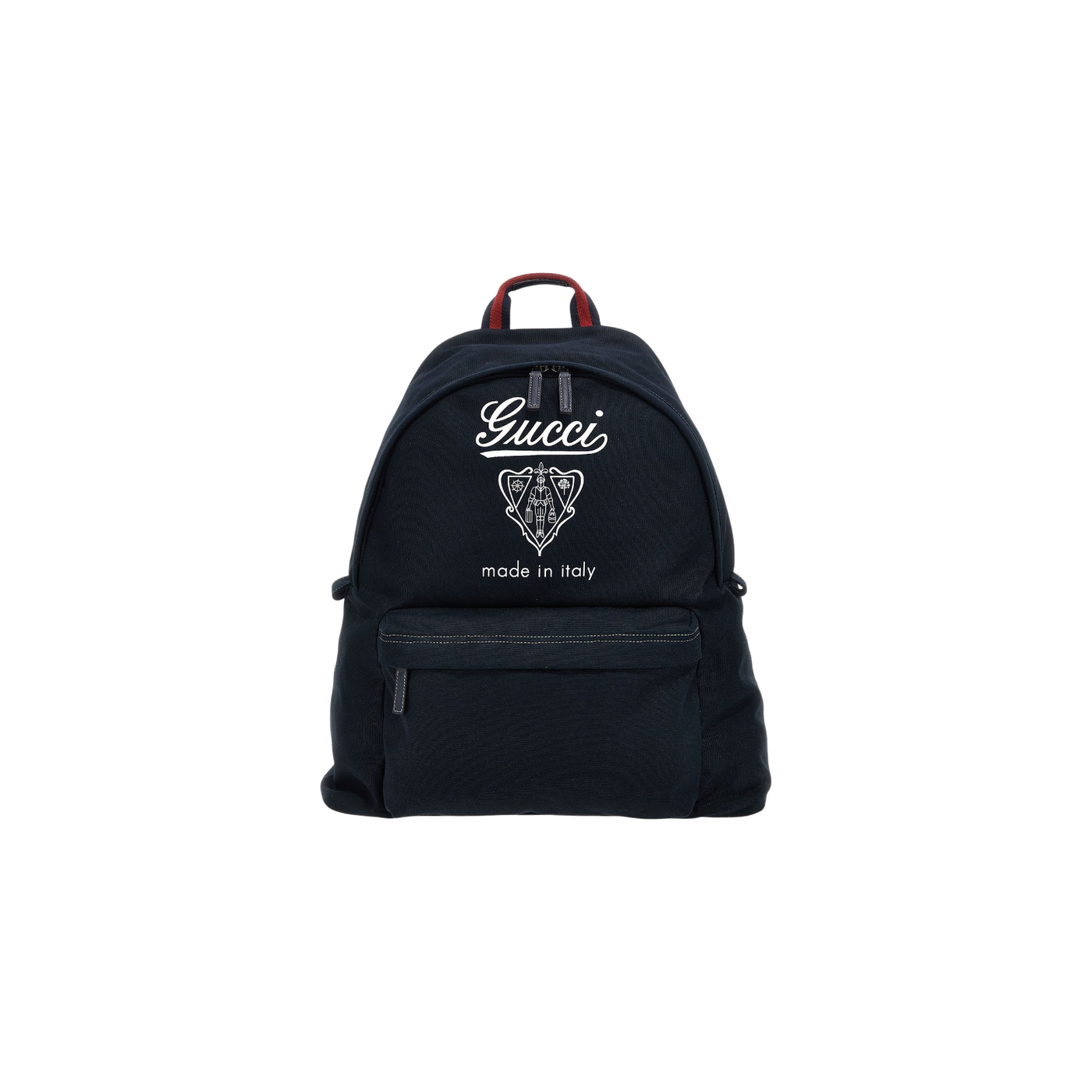 Gucci Logo Printed Zip-Up Backpack