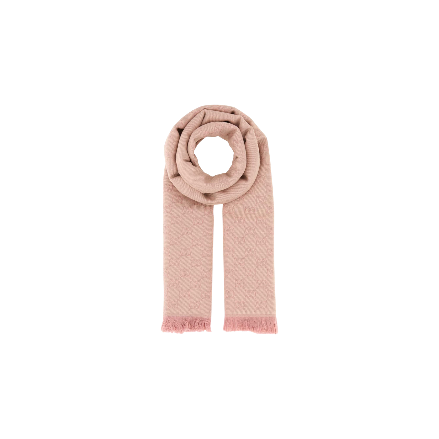 Gucci Monogrammed Frayed-Edge Scarf
