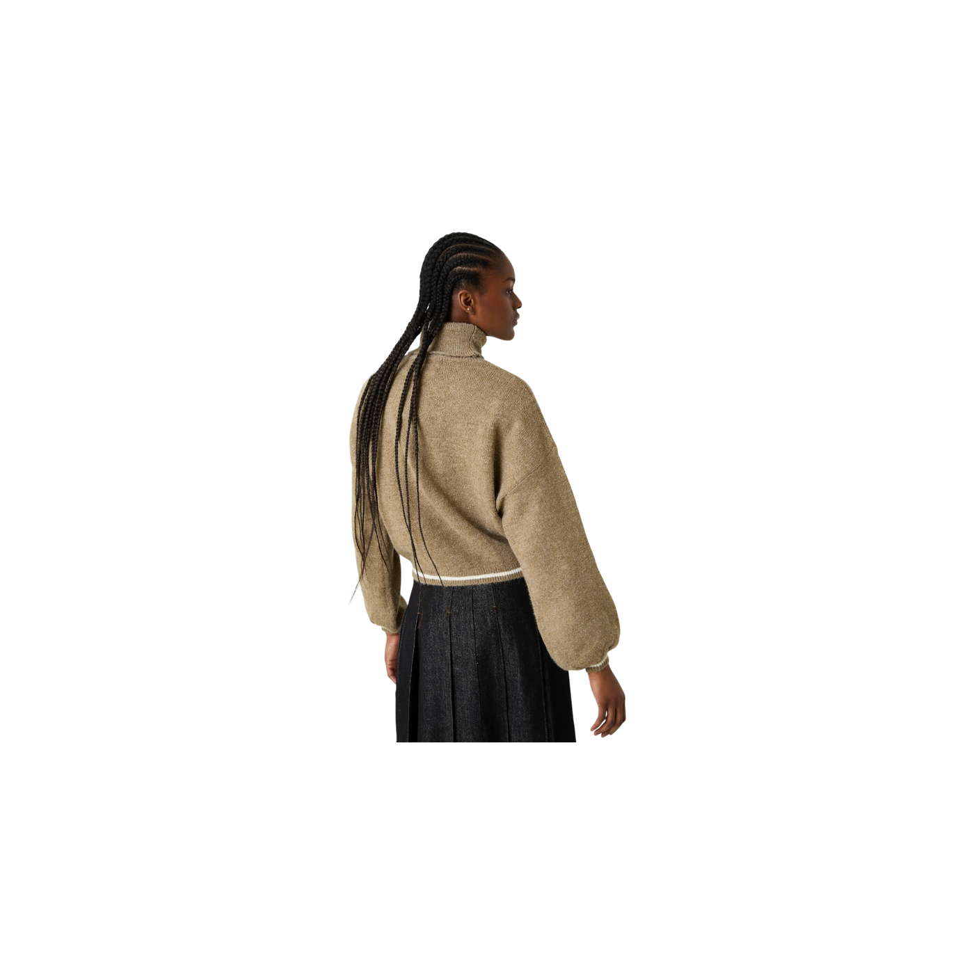 Eme Studios Gummy Camel Brown Turtleneck Knit