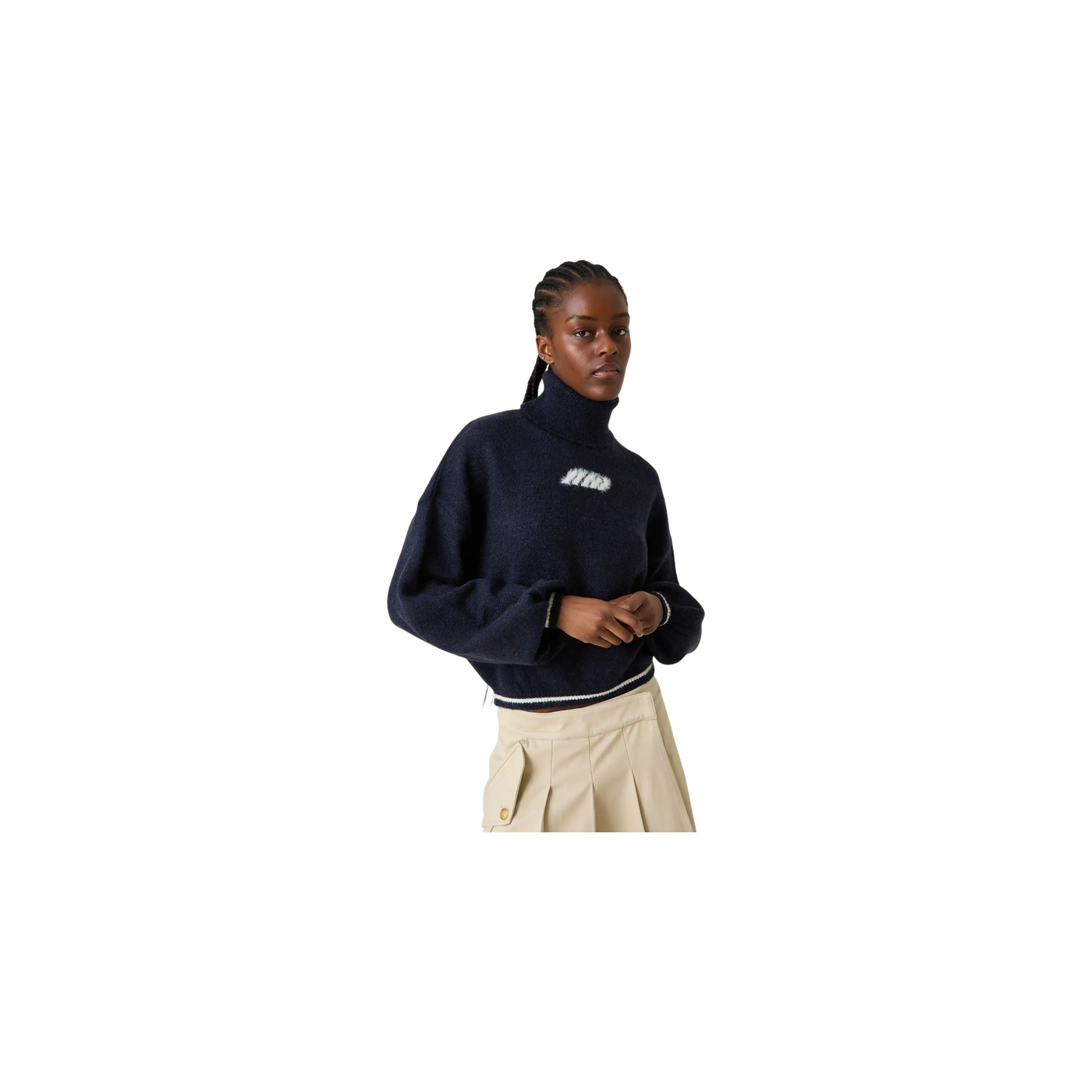 Eme Studios Gummy Navy Turtleneck Knit