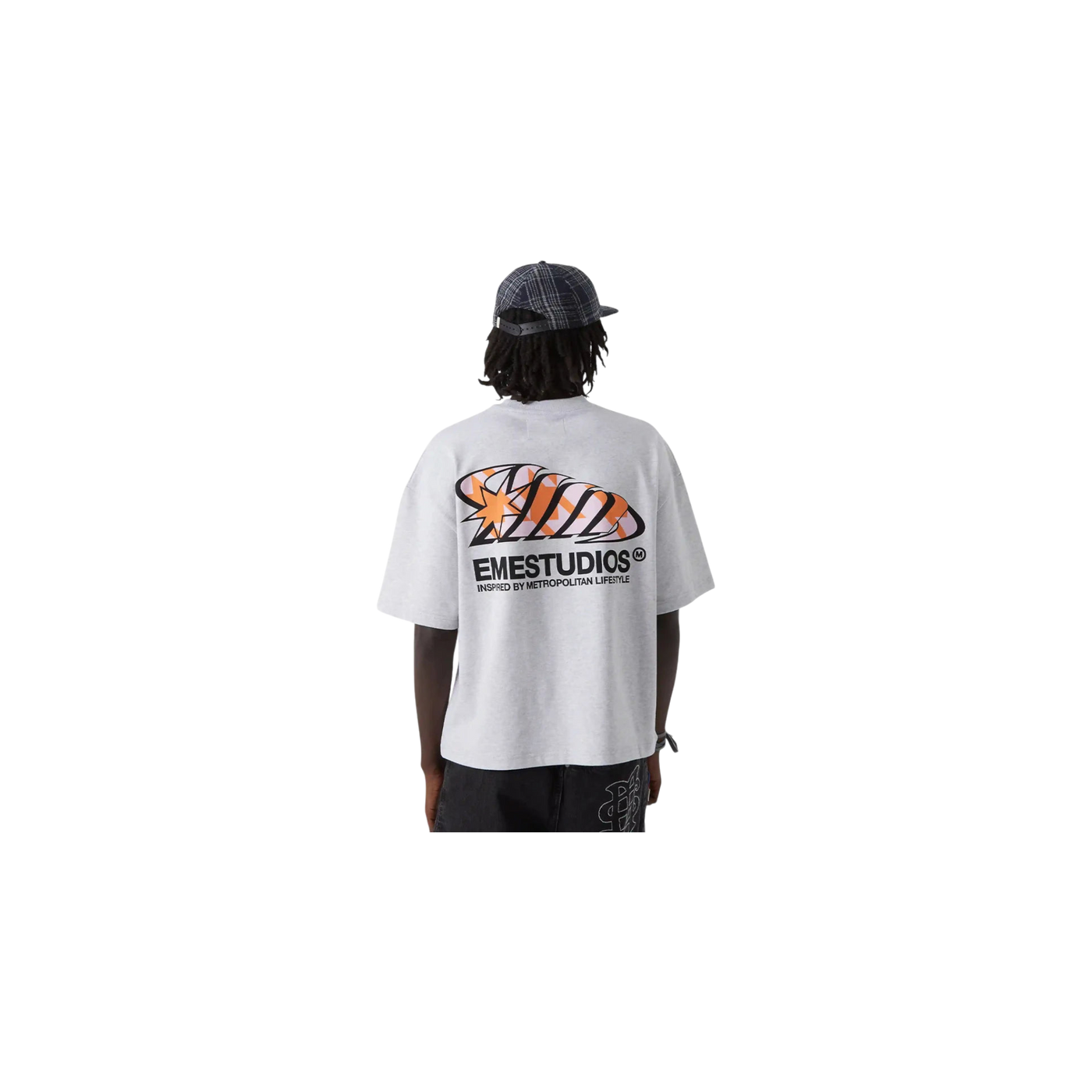 Eme Studios Houndstooh Grey Oversized T-Shirt