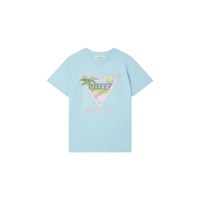 Casablanca Sky Blue Tennis Club Icon T-Shirt