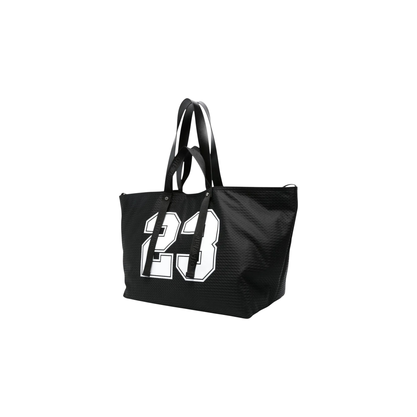 Off-White Bag Logo Print Mesh Tote