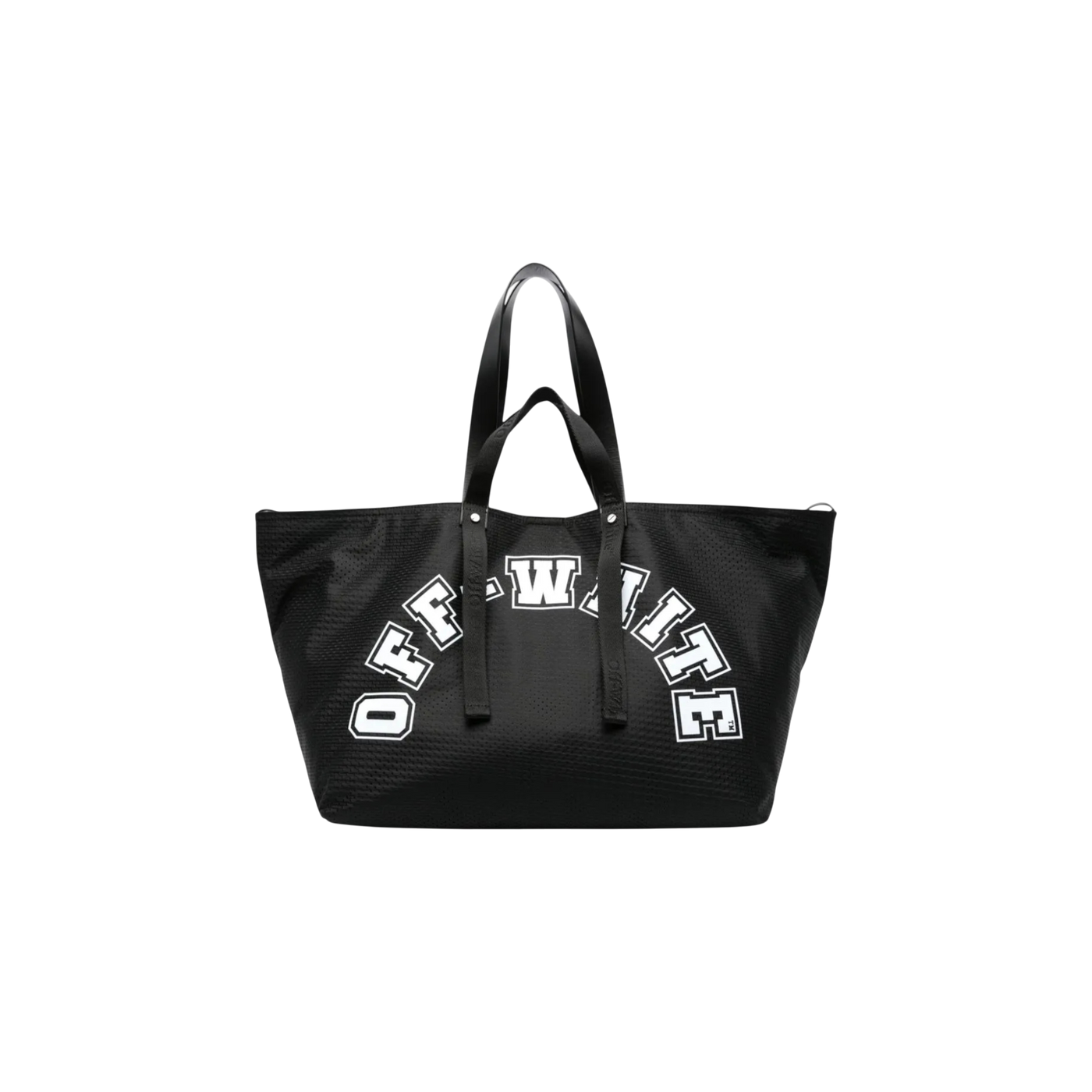 Off-White Bag Logo Print Mesh Tote