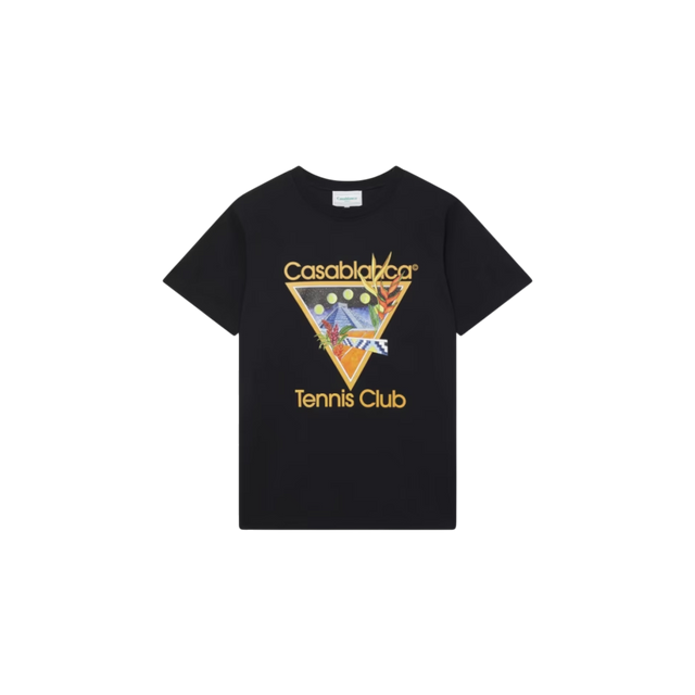 Casablanca Black Tennis Club T-Shirt