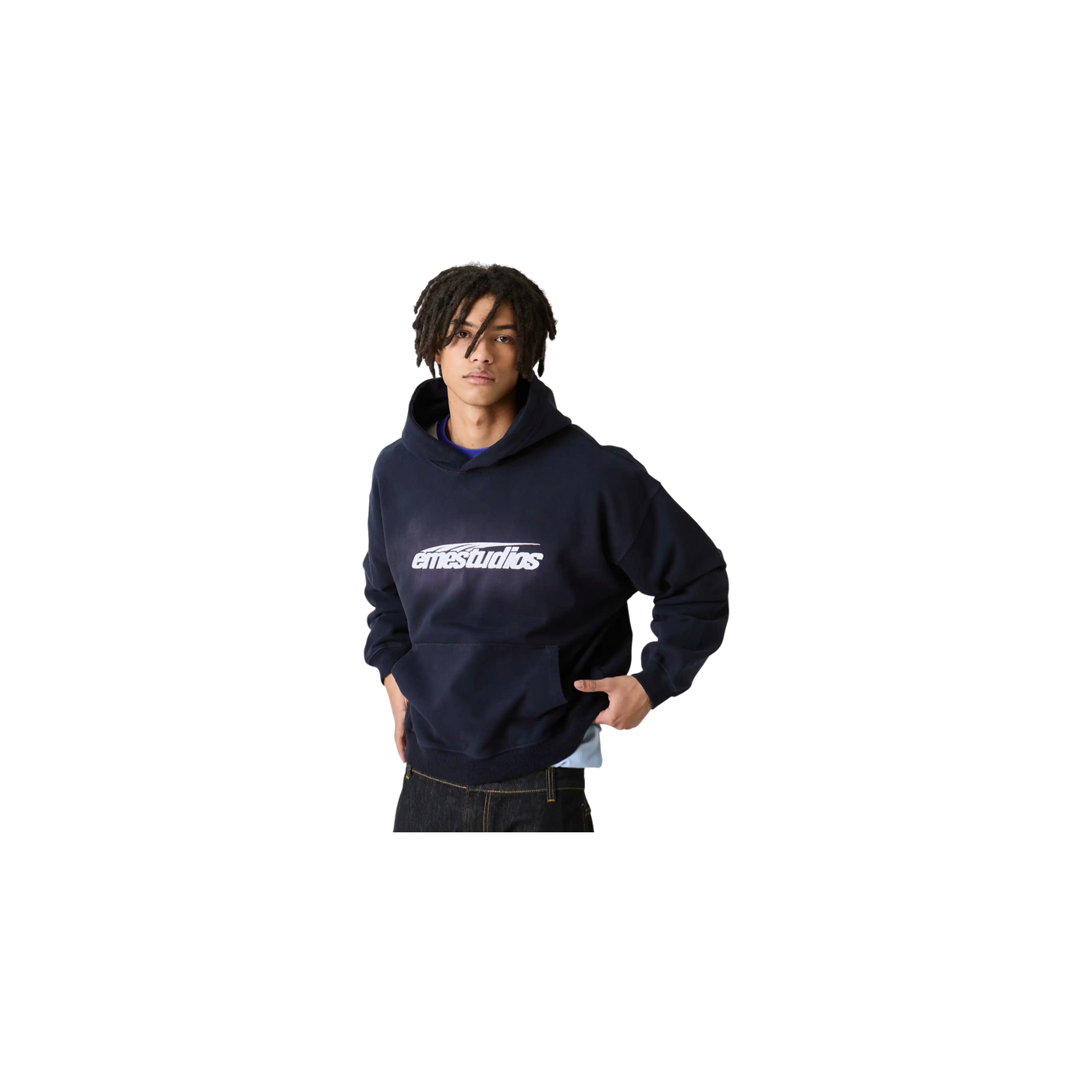 Eme Studios Inteal Navy Oversized Hoodie