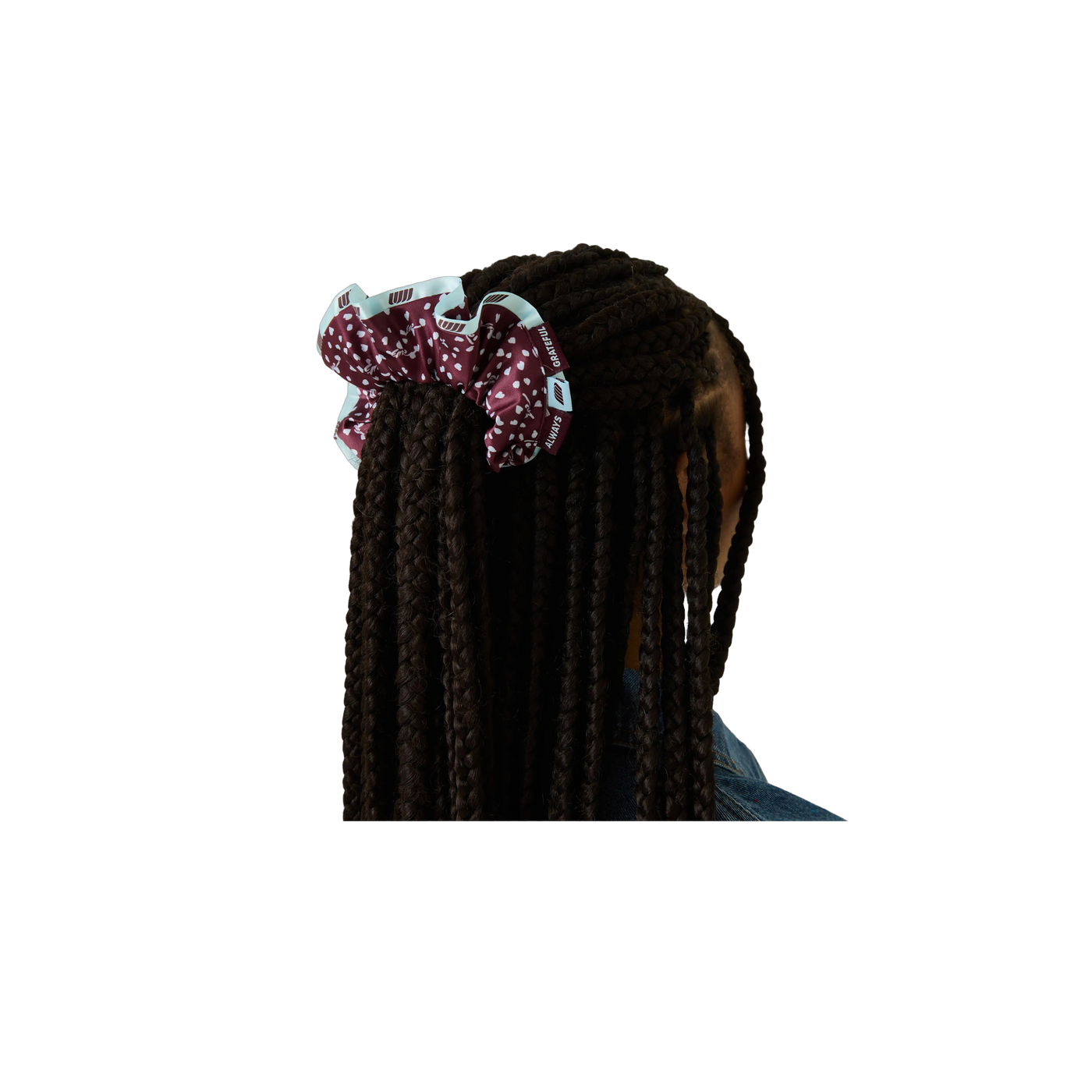 Eme Studios Isabella Burgundy Scrunchie