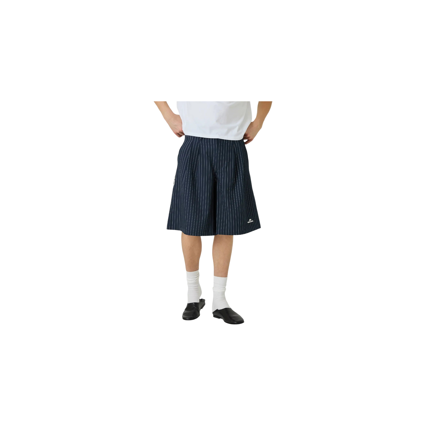 Eme Studios Jayde Navy Striped Cswt Shorts