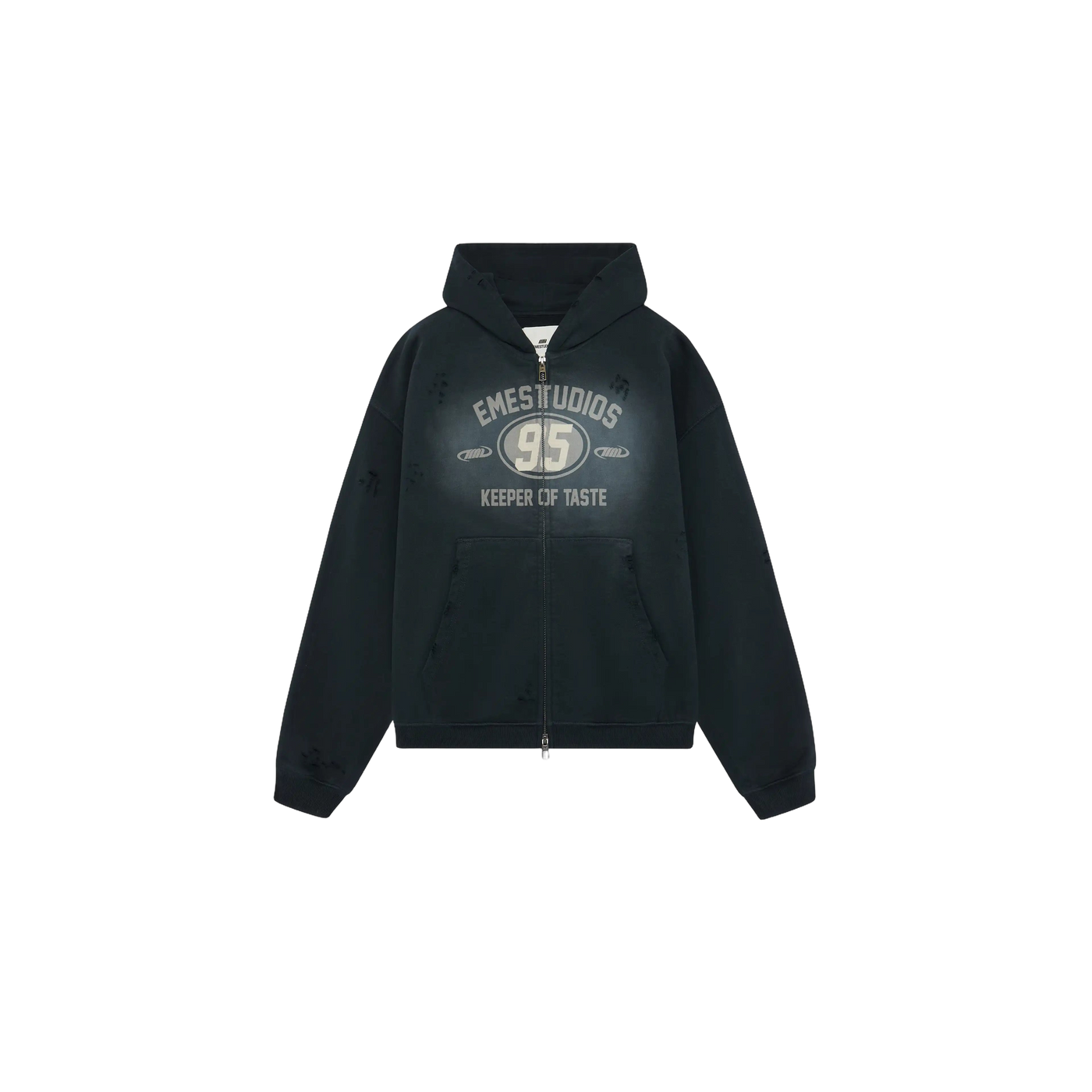 Eme Studios Keeper Shadow Cropped Boxy Full Zip