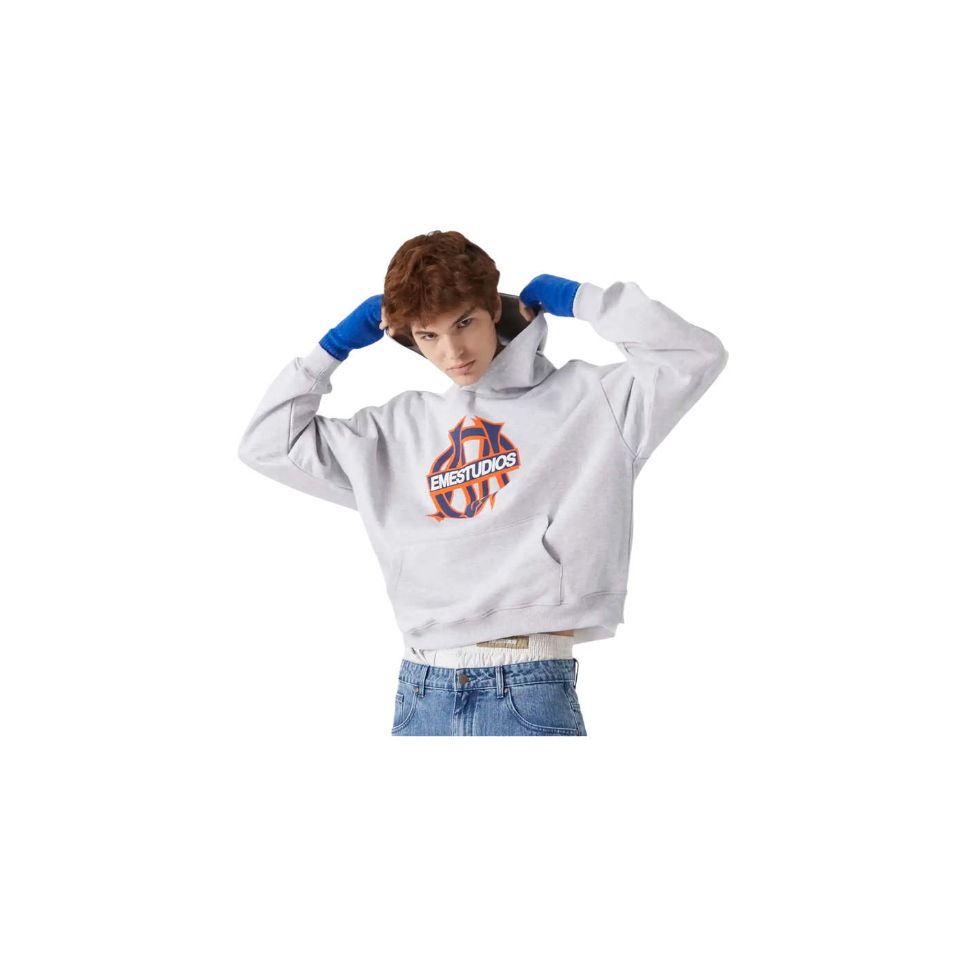 Eme Studios Le Panier Heather Grey Oversized Hoodie