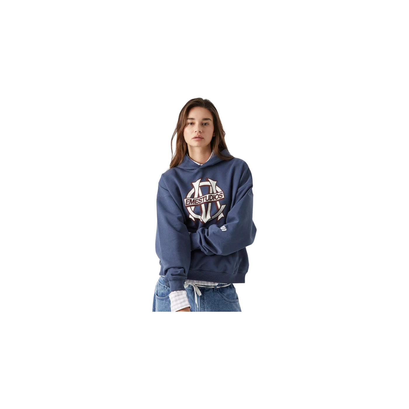 Eme Studios Le Panier Navy Oversized Hoodie