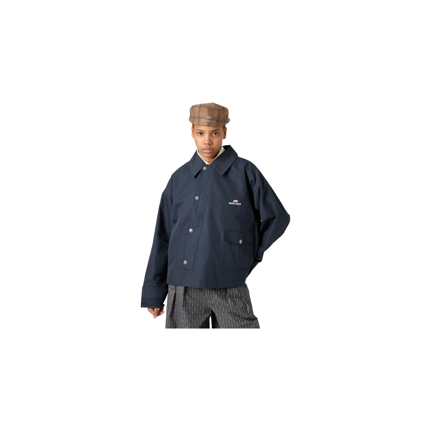 Eme Studios Lizi Navy Trench Jacket