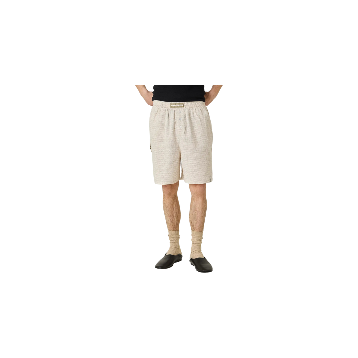 Eme Studios Llaut Jammies LS Off Sand Vichy