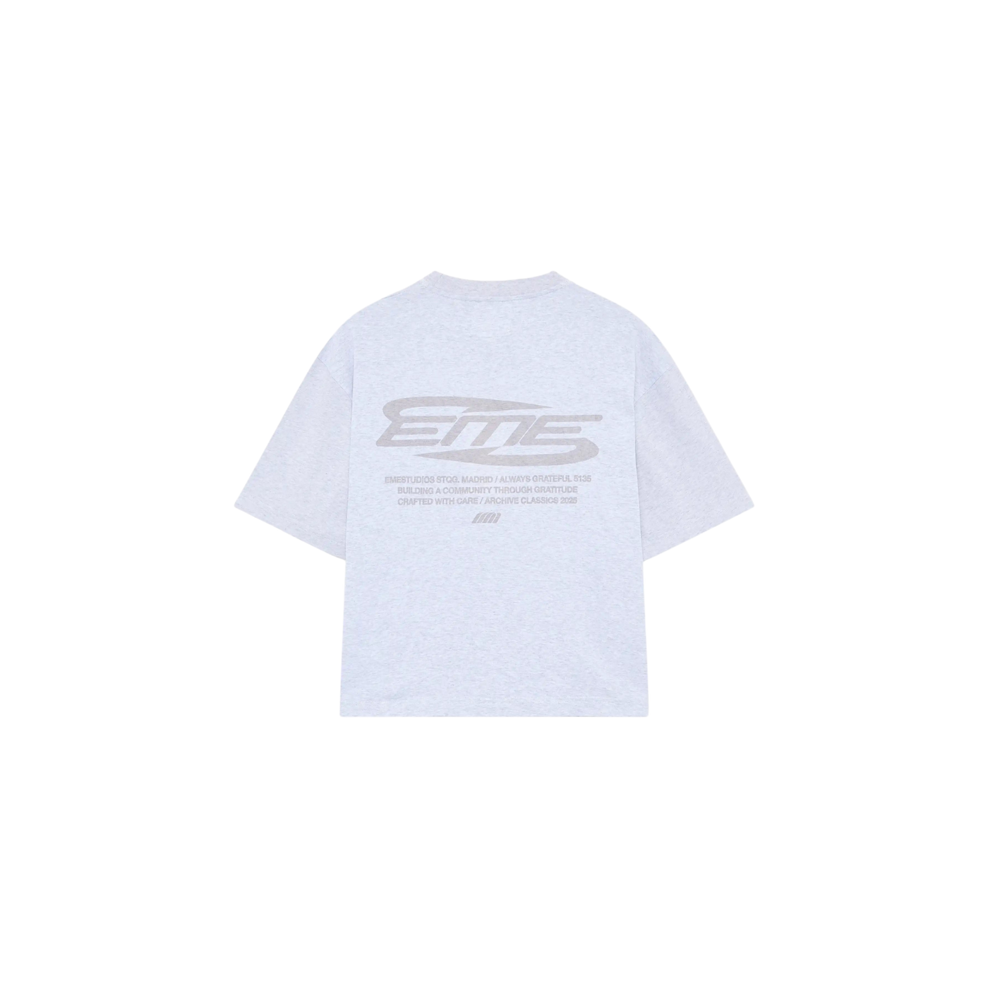 Eme Studios Loop Heather Grey Oversized T-Shirt