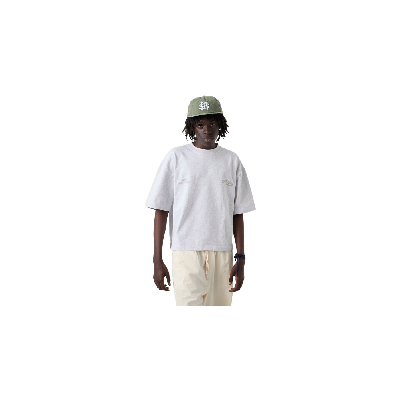 Eme Studios Loop Heather Grey Oversized T-Shirt